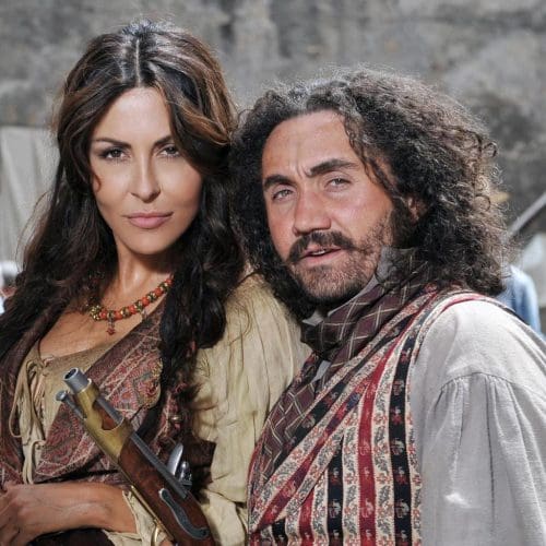 Nicola con Sabrina Ferilli in "Né con te, né senza di te"